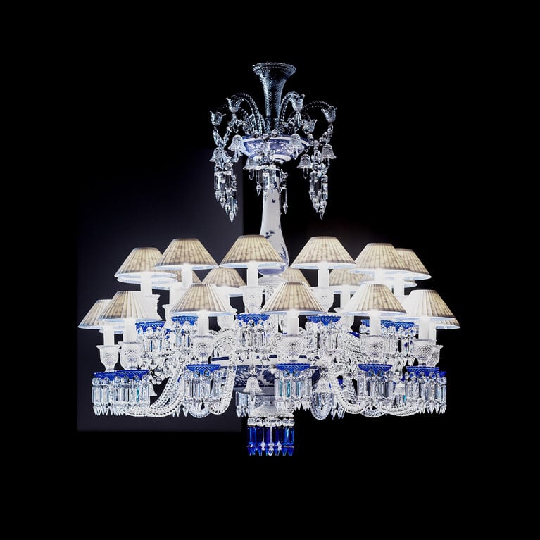 Z&eacute;nith Printemps Bleu Chandelier