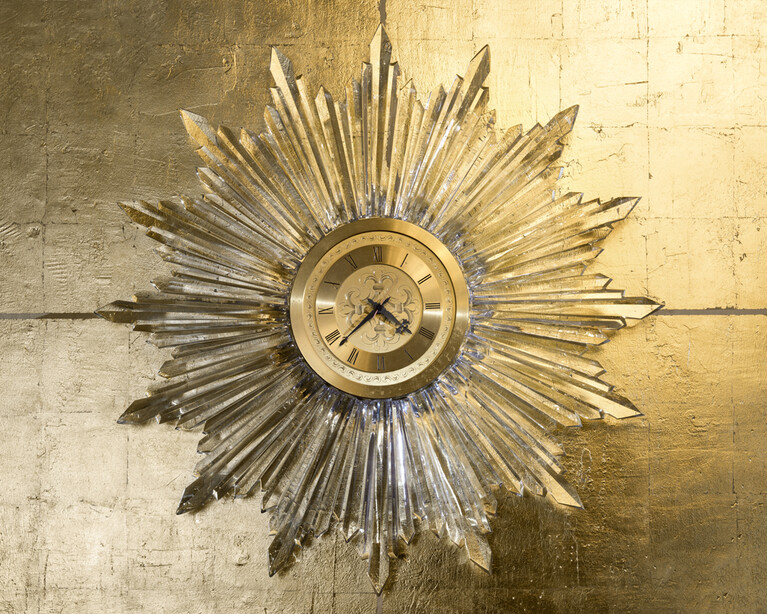 Miroir h&eacute;ritage Soleil Georges Chevalier  Composed of 16 crystal spokes