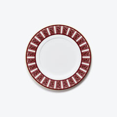Select Arcadia Dessert Plates Baccarat in Porcelain Red