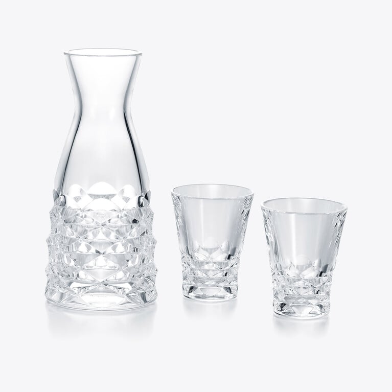Everyday Swing Sake Carafe & Glasses Set Baccarat in Crystal Clear View 1
