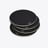Octogone Coasters Baccarat in Lacquer Black