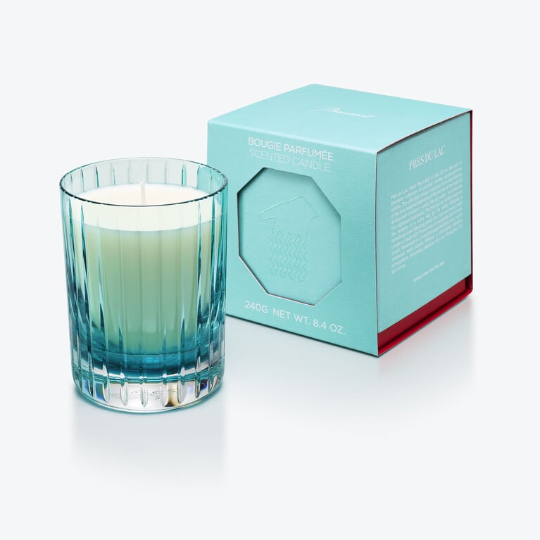 4 Elements Scented Candle Pr&egrave;s Du Lac Baccarat in Wax Blue View 1