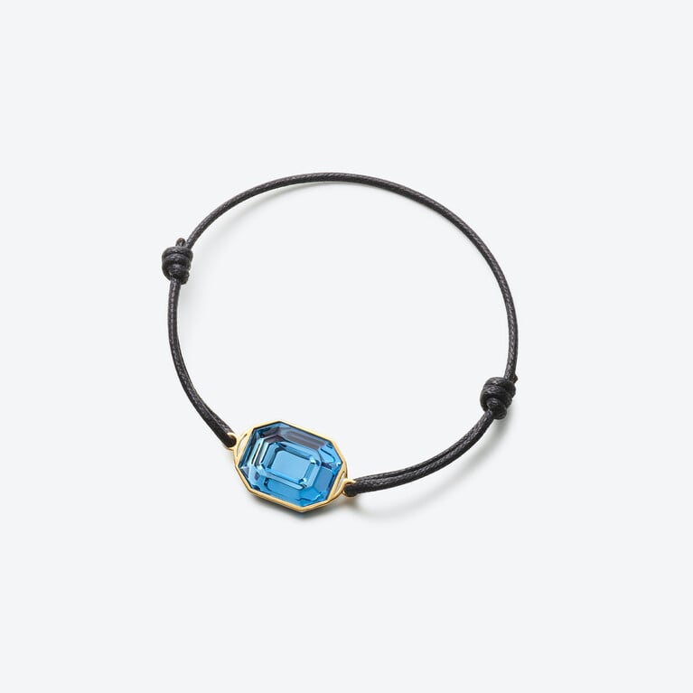 Harcourt Gold Plated Bracelet Baccarat in 18-Karat Gold-Plated Blue View 1