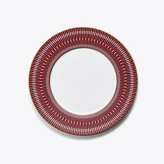Select Arcadia Dinner Plates Baccarat in Porcelain Red