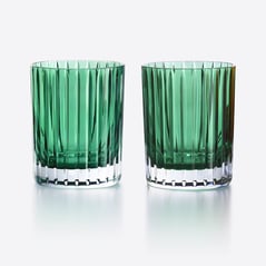 Select Harmonie Tumblers Colors of Joy Baccarat, Water glass in Crystal Green