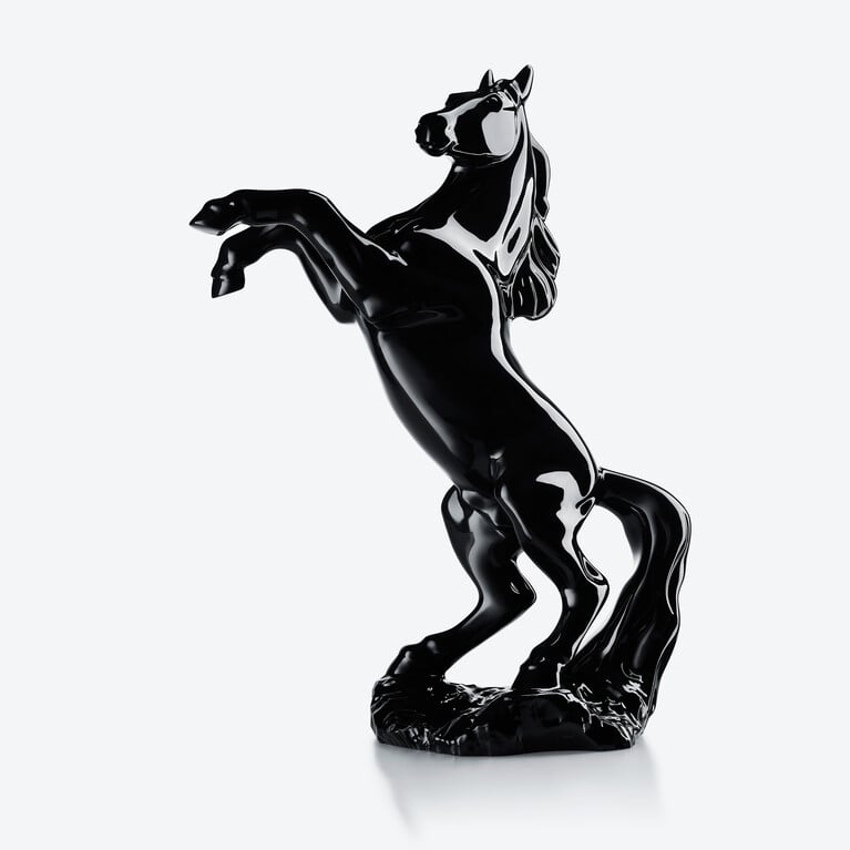 Pegase Horse Sculpture Baccarat, 블랙 크리스탈로 만든 보기 1