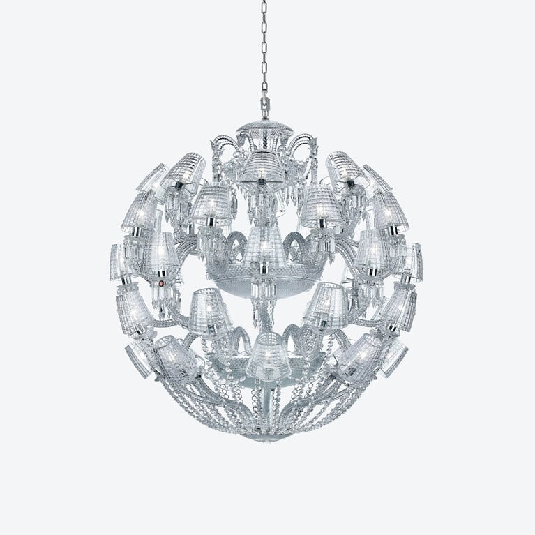 Le Roi Soleil Chandelier (40L) Baccarat in Crystal Clear View 1