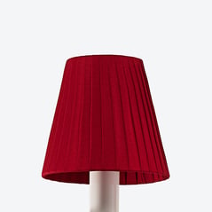 Select Z&eacute;nith Lampshade Baccarat in Taffeta Red