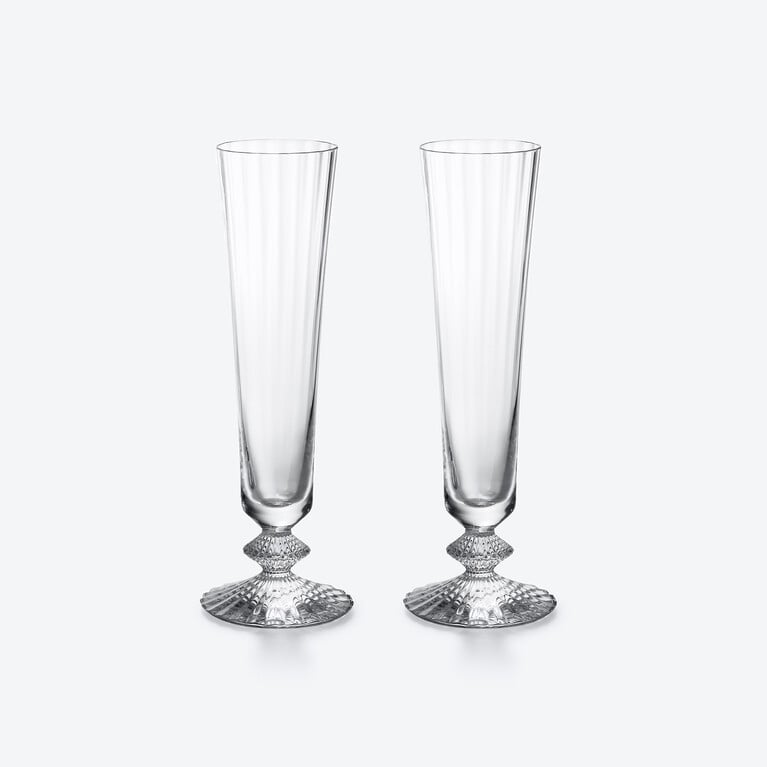 Mille Nuits Flutes Baccarat, Champagne flute in Clear Crystal View 1
