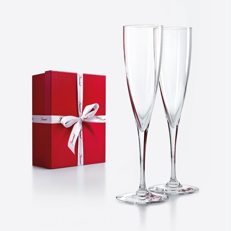 Dom P&eacute;rignon Flutes Baccarat, Champagne flute in Crystal Clear View 2