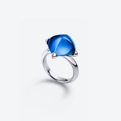 Select Anello d'argento M&eacute;dicis Baccarat in Argento Blue