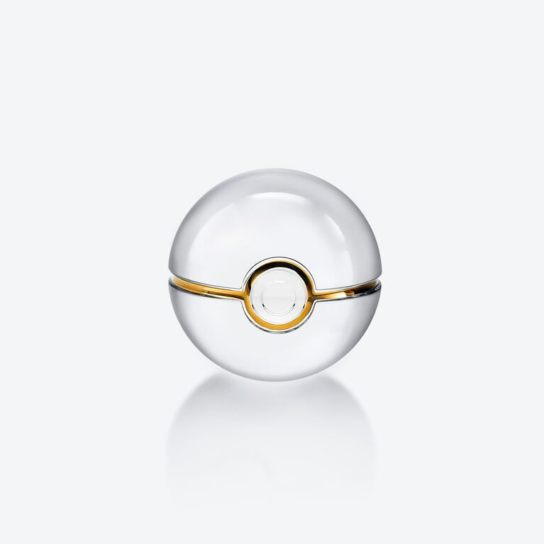 Pok&eacute; Ball Pok&eacute;mon Baccarat en Cristal Or Voir 1