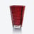 Eye Rectangular Vase L Baccarat in Red Crystal