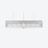 Tuile de Cristal Frozen Chandelier Rectangular M Baccarat in Crystal Clear